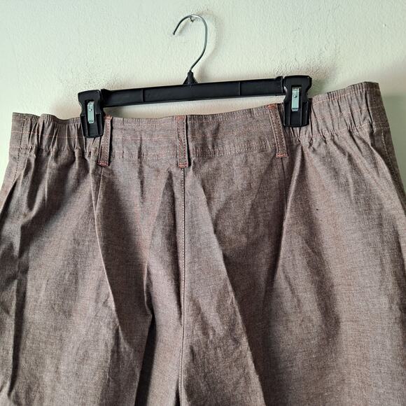 Denim & Co Womens 2 Piece Top and Capri Pants Matching Set Brown Size XL - Picture 13 of 16